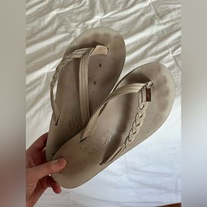 rainbows flirty braidy flip flops